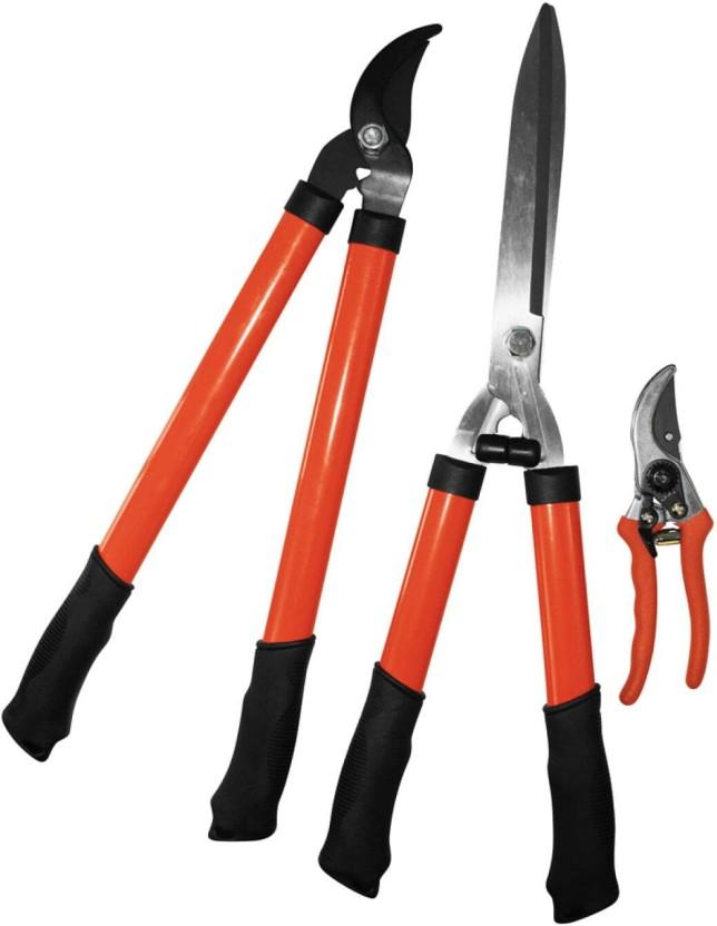 Garden Master Pruner Set 3 Piece Orange Garden Tool Kit (3 Tools)