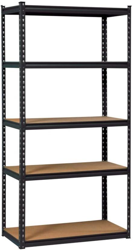 Wildberry Metal Stand Cast Iron Rack Shelf For  Living Room & Bedroom (Number of Shelves - 4)