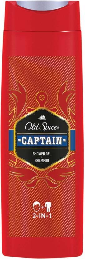 Old Spice Captain Shampoo + Shower Gel Body Wash (6 x 400 ml)