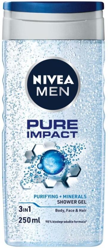 Nivea Pure Impact Shower Gel Body Wash (250 ml)