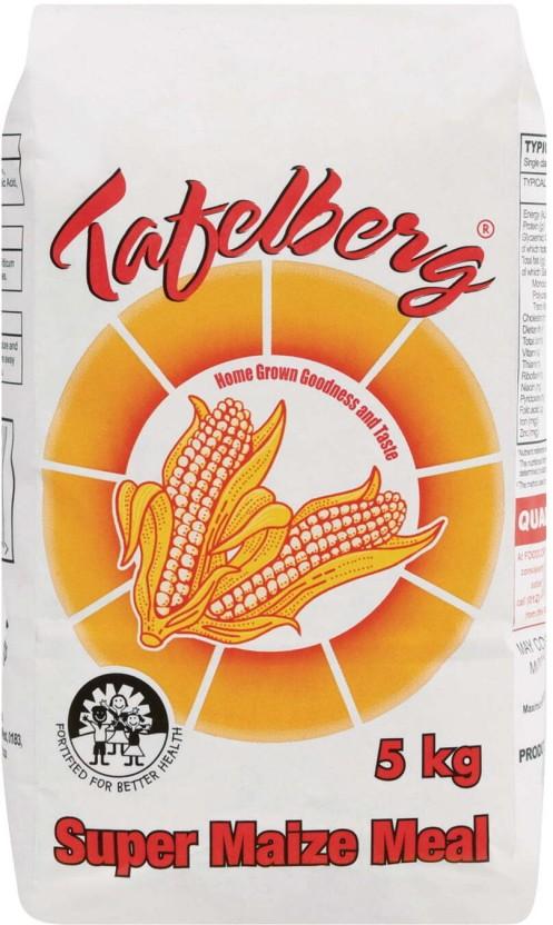 Tafelberg Super Maize Meal Maize/Corn (5 kg, Pack of 4)