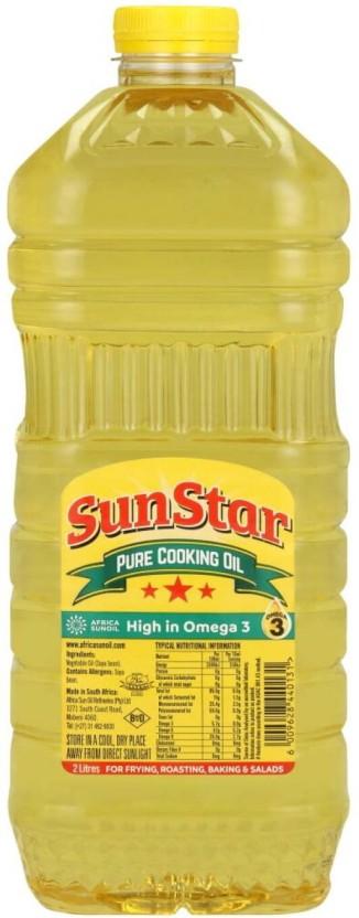 SunStar Pure Vegetable Oil Plastic Bottle (2 L)