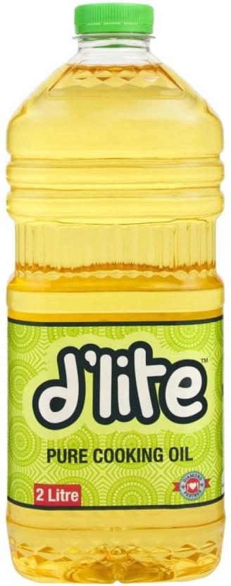 D'lite Pure Soyabean Oil Plastic Bottle (12 x 2 L)