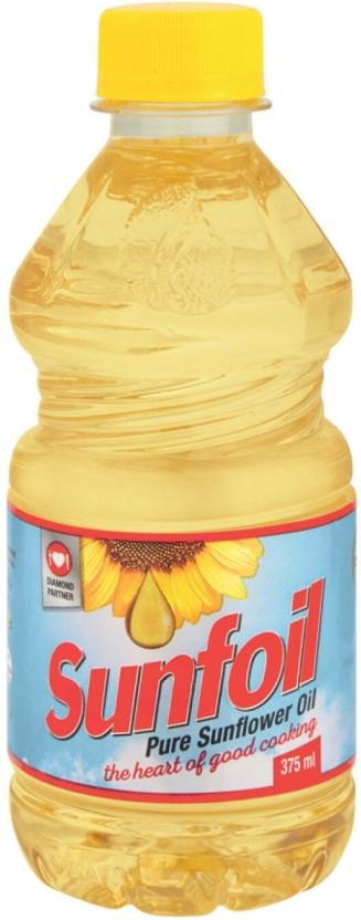 Sunfoil Pure Sunflower Oil Plastic Bottle (375 ml)