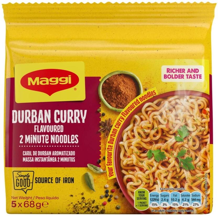Maggi Durban Curry Flavoured Instant Noodles Non-vegetarian (68 g)
