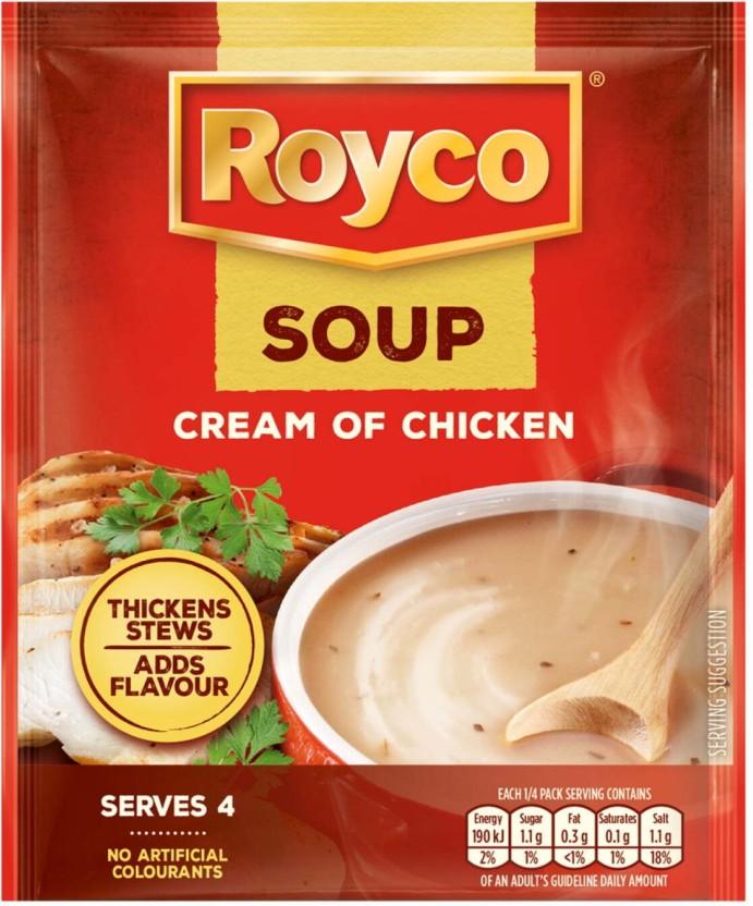 Royco Cream of Chicken Soup (Pack of 10, 50 g)