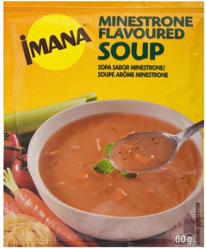 Imana Minestrone Flavoured Soup (Pack of 10, 60 g)