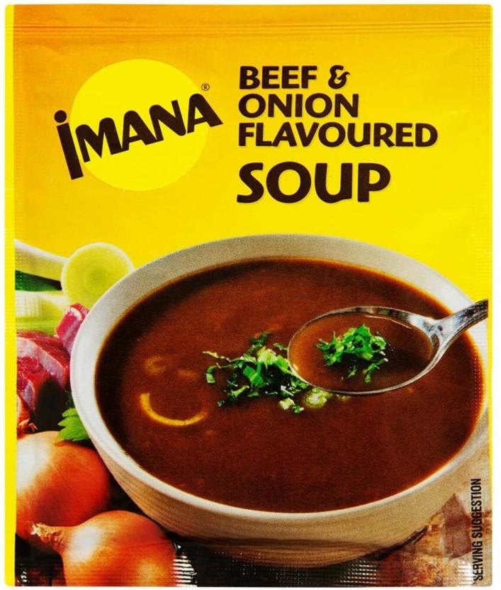 Imana Beef & Onion Flavoured Soup (Pack of 10, 60 g)