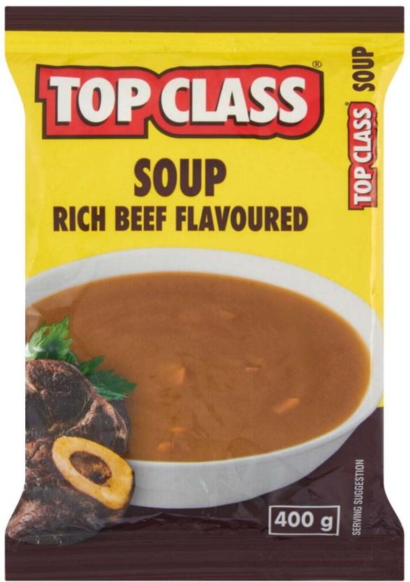 Top Class Rich Beef Flavoured Soup (Pack of 5, 400 g)
