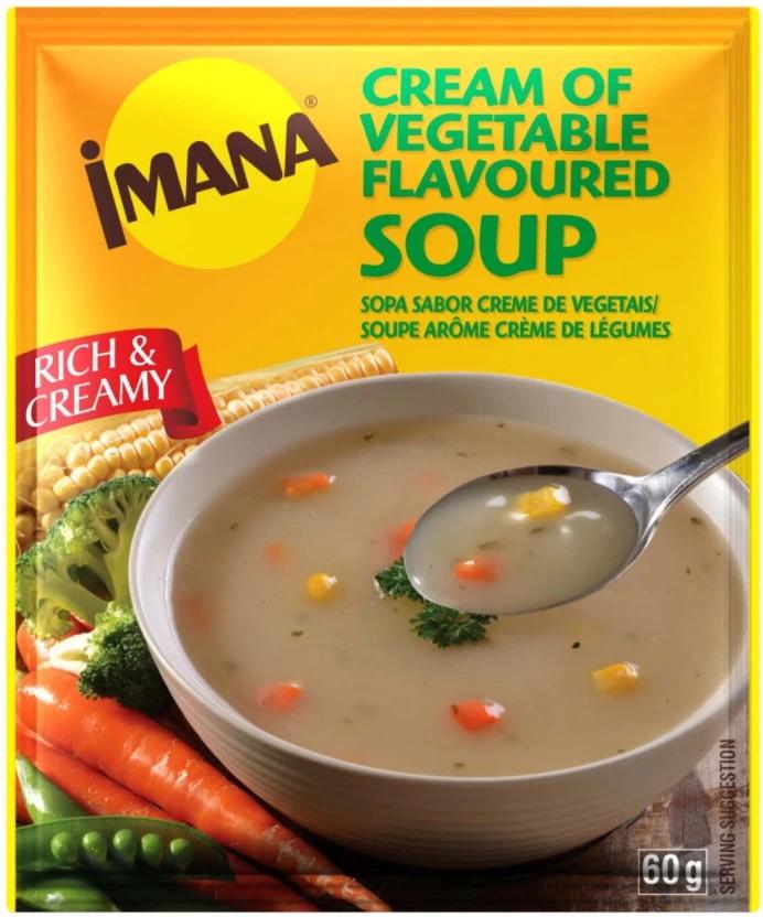 Imana Cream of Vegetable Flavoured Soup (Pack of 60, 60 g)