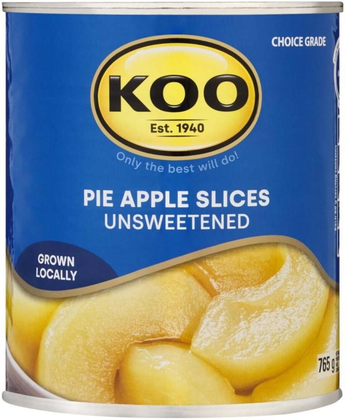 Koo Pie Apple Slices Unsweetened Fruits (765 g)