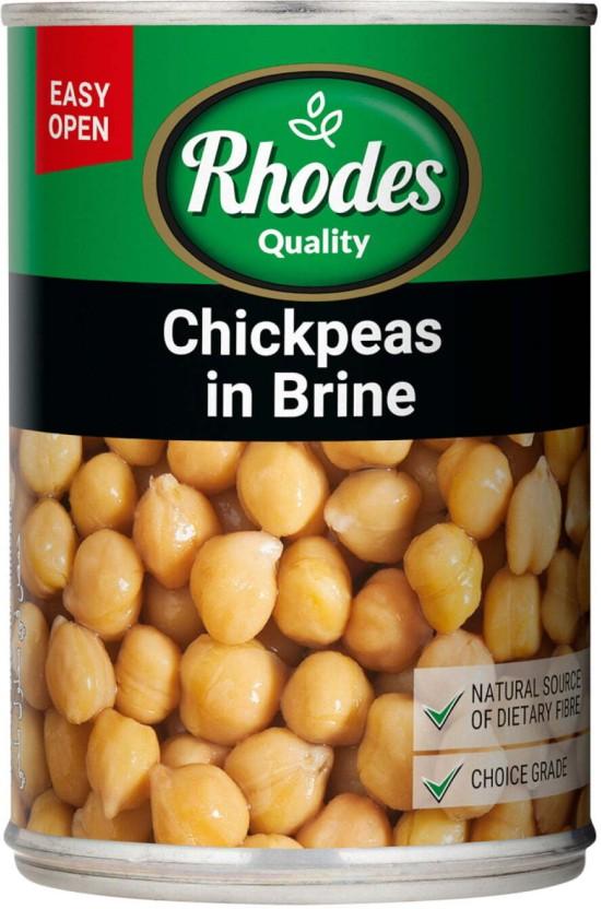 Rhodes Chickpeas in Brine Vegetables (410 g, Pack of 12)