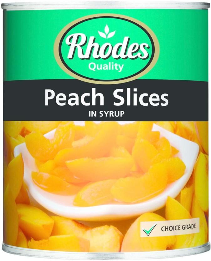 Rhodes Peach Slices in Syrup Fruits (825 g)