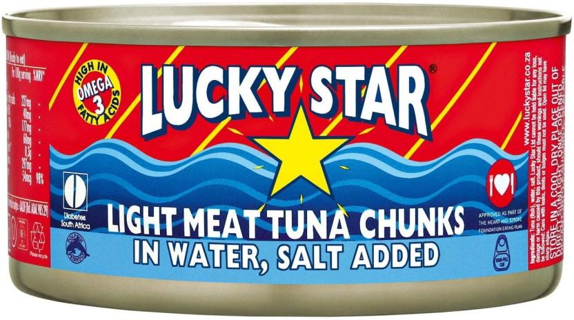 Lucky Star Light Meat Tuna Chunks in Water Sea Foods (170 g, Pack of 6)
