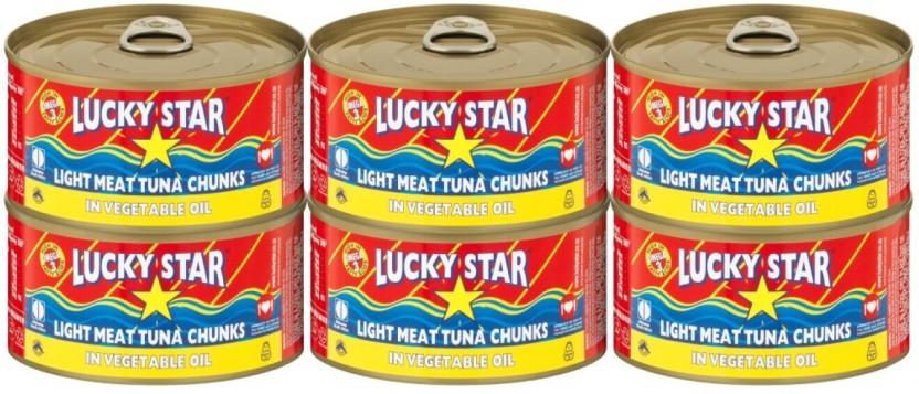 Lucky Star Light Meat Shredded Tuna Sea Foods (170 g, Pack of 6)