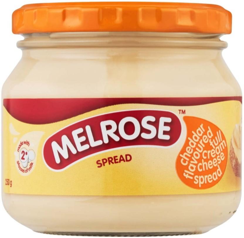 Melrose Cheddar Flavoured Full Cream Cheese Spread 250 g (Pack of 6)