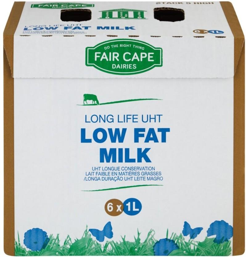 Fair Cape Long Life UHT - Low Fat Milk, Plain Flavour (6 x 1 L)