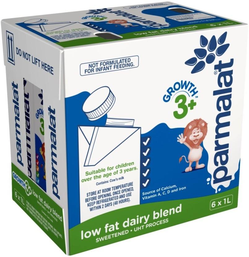 Parmalat Growth 3+, Plain Flavour (6 x 1 L)