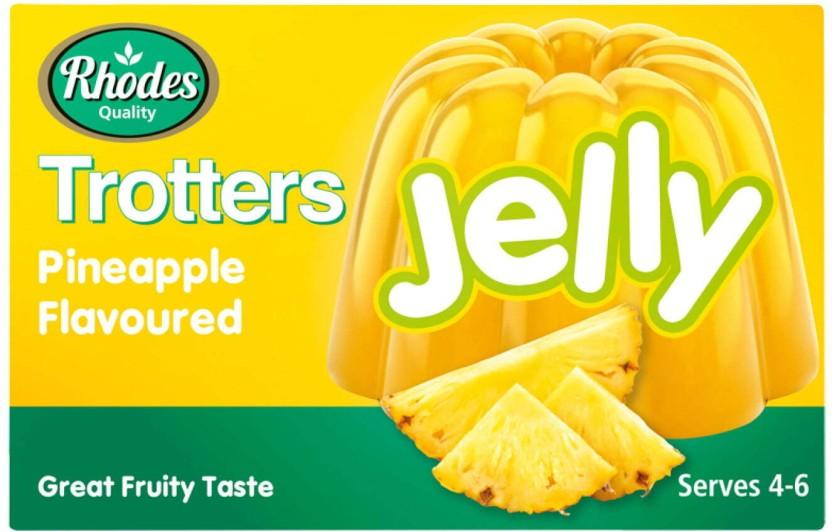 Rhodes Trotters Pineapple Flavoured Jelly Crystals (40 g)