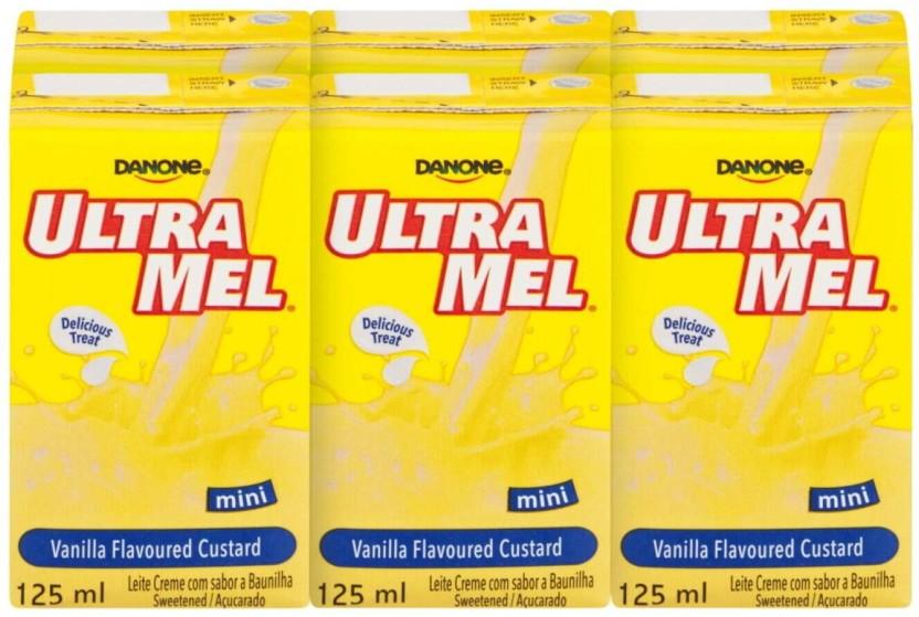 Danone Ultramel Custard Vanilla (Pack of 6 x 1 pieces)