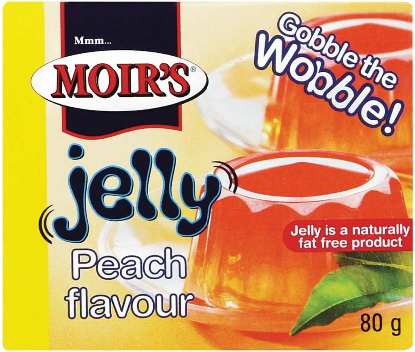 Moir's Peach Flavour Jelly Crystals (6 x 80 g)