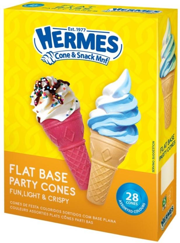 Hermes Flat Bottom Party Cones Pillars (28 g, Pack of 24)