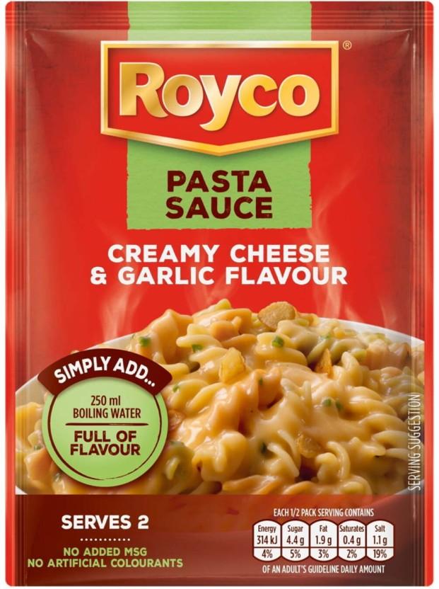 Royco Creamy Cheese & Garlic Flavour Pasta Sauce Sauce Mix (45 g)