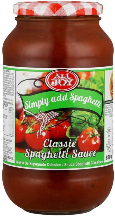 All Joy Classic Spaghetti Sauce Sauce (820 g)