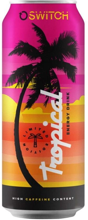 Switch Tropical Energy Drink (Tropical Flavoured, 6 x 500 ml)