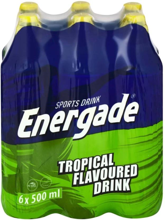 Energade Tropical Flavoured Sports Drink (Tropical Flavoured, 24 x 500 ml)