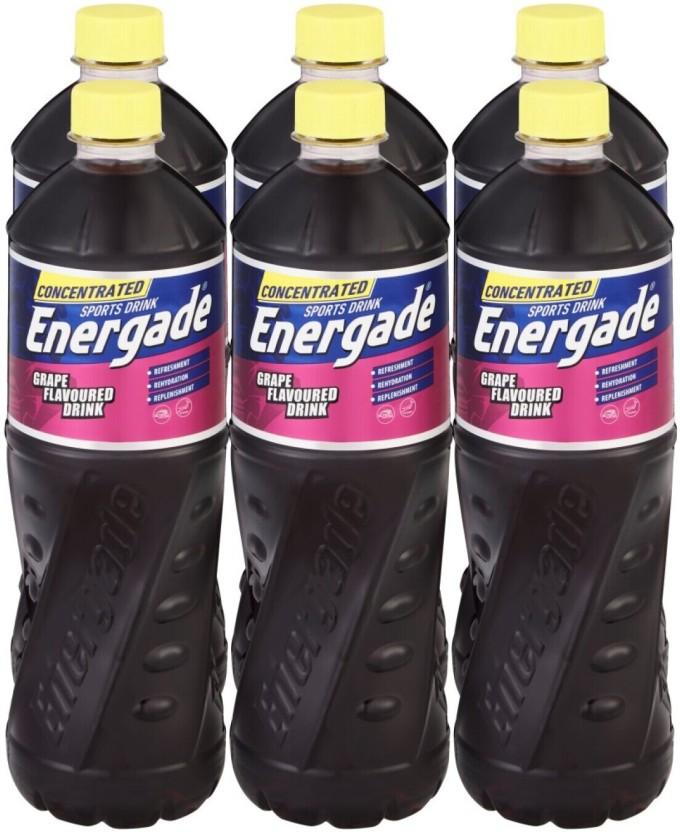 Energade Concentrated Grape Flavoured Sports Drink (Grape Flavoured, 6 x 750 ml)