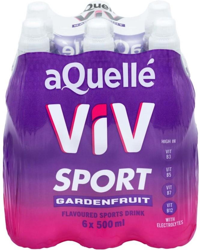 aQuelle ViV Sports Drink (Gardenfruit Flavoured, 6 x 500 ml)