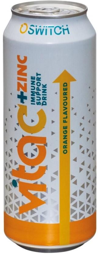 Switch Vitac + Zinc Immune Support Energy Drink (Orange Flavoured, 500 ml)
