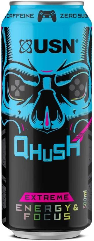 USN Qhush Gaming Energy Drink (Caffeine Flavoured, 500 ml)