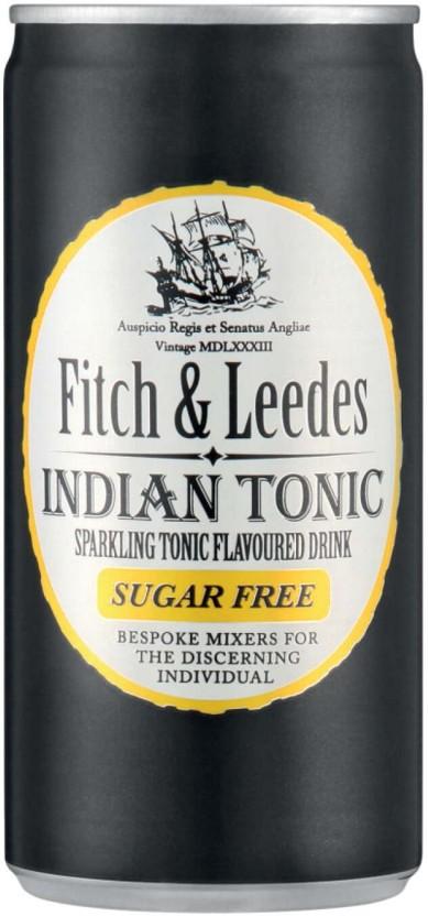 Fitch & Leedes Indian Tonic - Sparkling Tonic Flavoured Drink (24 x 200 ml)