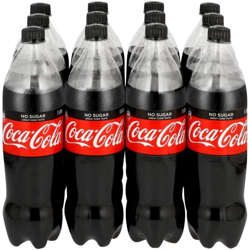 Coca-Cola No Sugar - New and Improved Taste (12 x 1 L)