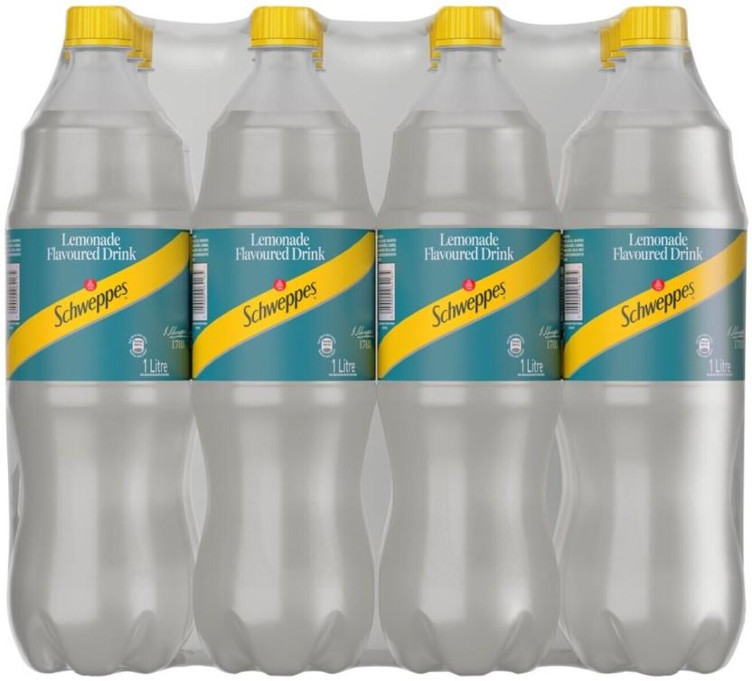 Schweppes Lemonade Flavoured Drink (12 x 1 L)