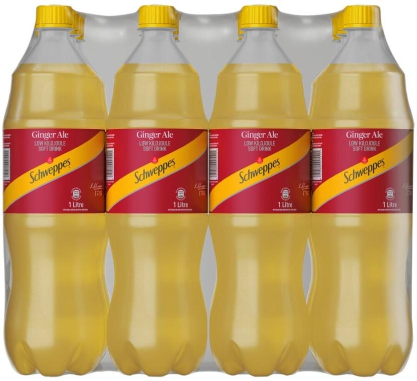 Schweppes Ginger Ale (12 x 1 L)