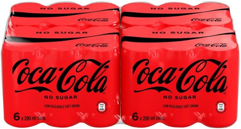 Coca-Cola No Sugar - Tastes more like Coke (24 x 200 ml)