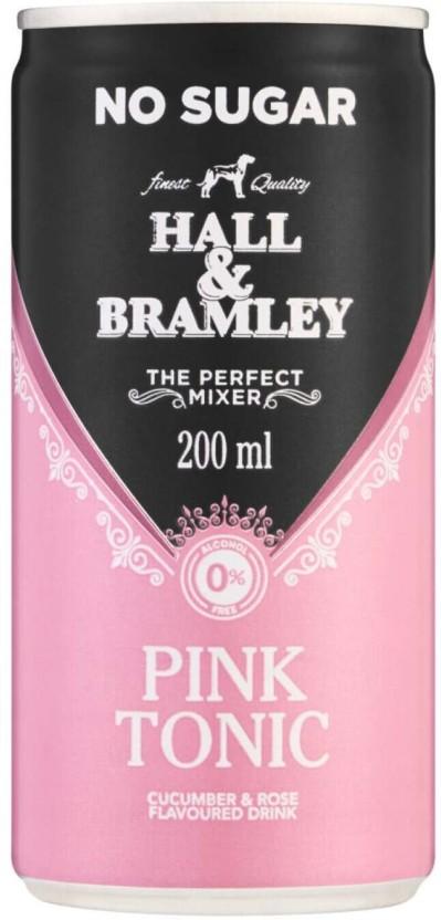 Hall & Bramley Pink Tonic - No Sugar (24 x 200 ml)