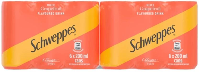 Schweppes Grapefruite Flavoured Drink (24 x 200 ml)