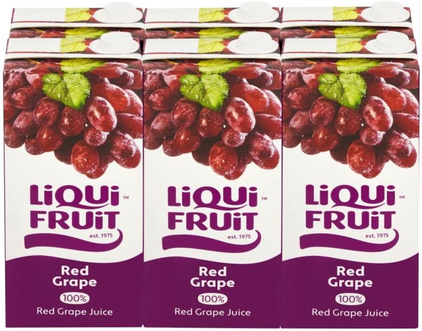 Liqui Fruit 100% Red Grape Juice (6 x 2 L)