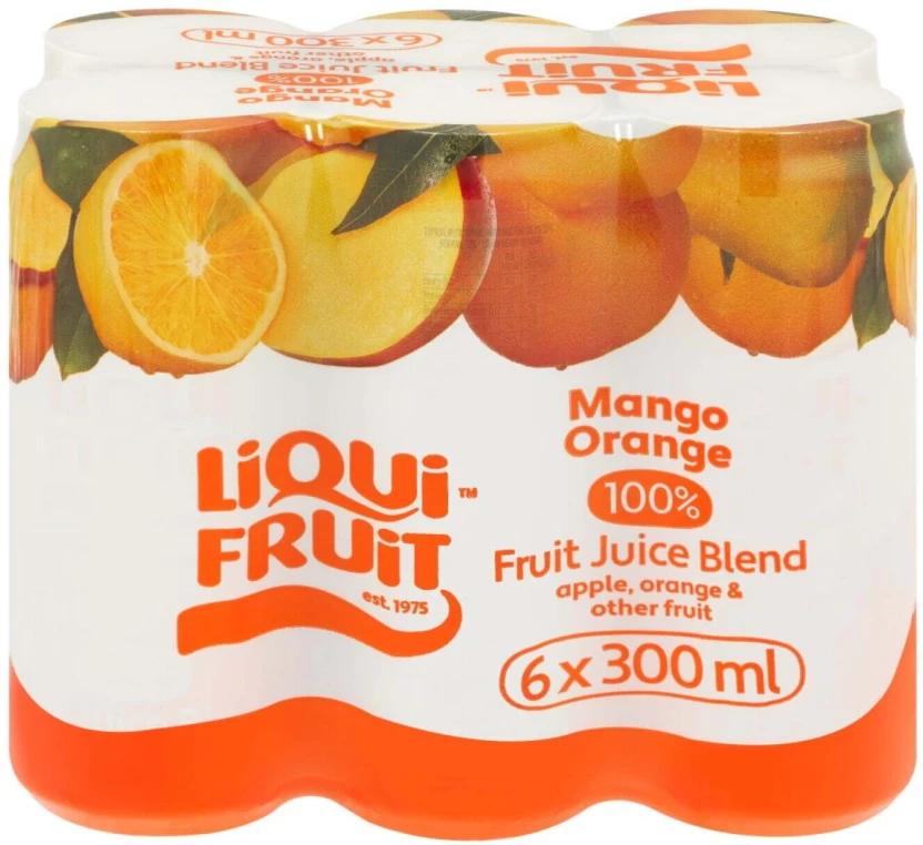 Liqui Fruit Mango & Orange 100% Fruit Juice Blend (6 x 300 ml)
