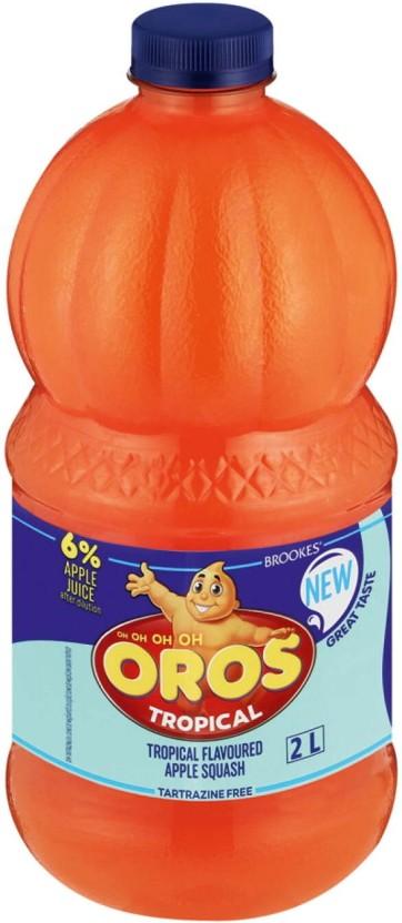 Brookes Oros Tropical Flavoured Apple Squash (2 L)