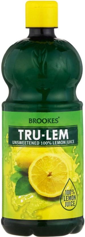 Brookes Tru-Lem Unsweetened 100% Lemon Juice (500 ml)