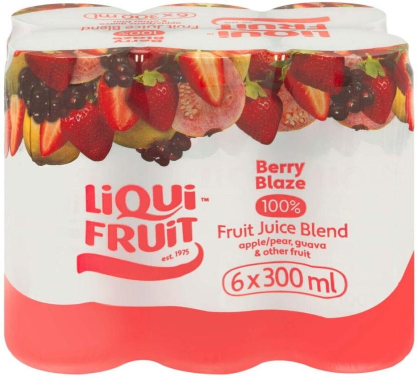 Liqui Fruit Berry Blaze 100% Fruit Juice Blend (6 x 300 ml)