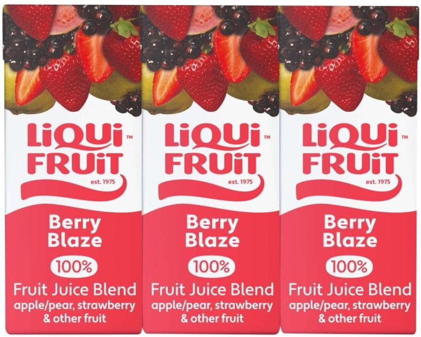 Liqui Fruit Berry Blaze 100% Fruit Juice Blend (6 x 200 ml)