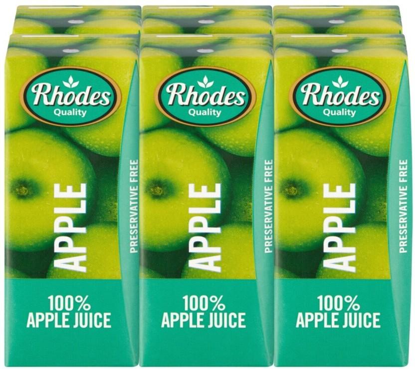 Rhodes 100% Apple Juice (6 x 200 ml)
