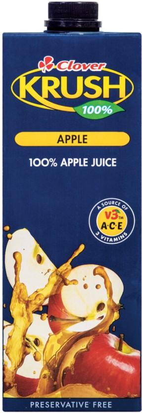 Clover Krush Apple 100% Juice Blend (6 x 1 L)