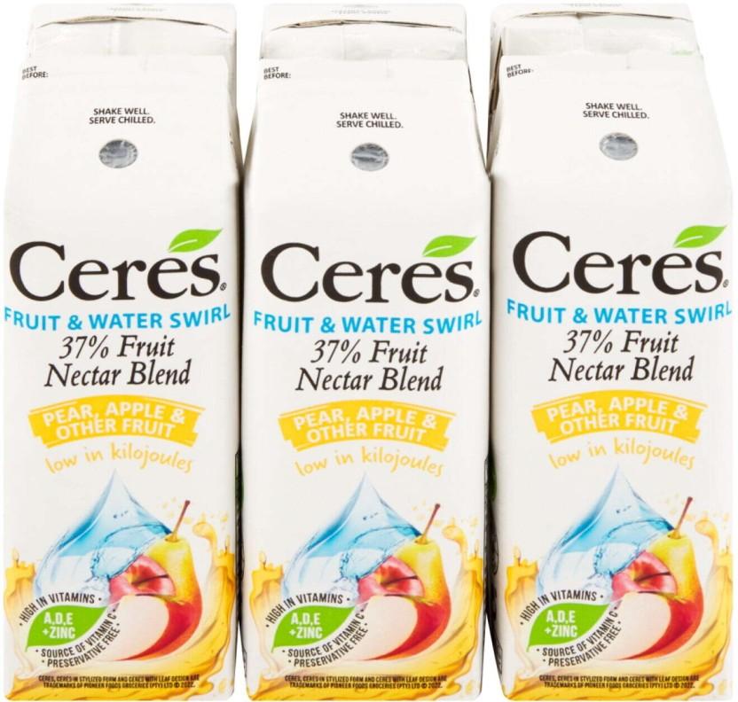 Ceres Fruit & Water Swirl Pear, Apple & Other Fruit Nectar Blend (6 x 200 ml)